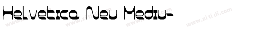 Helvetica Neu Mediu字体转换